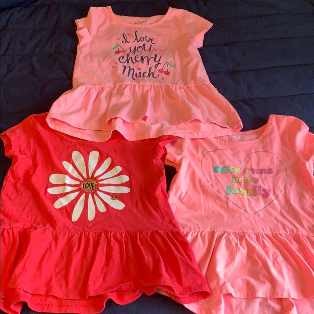 3 5T girls shirt sleeve shirts